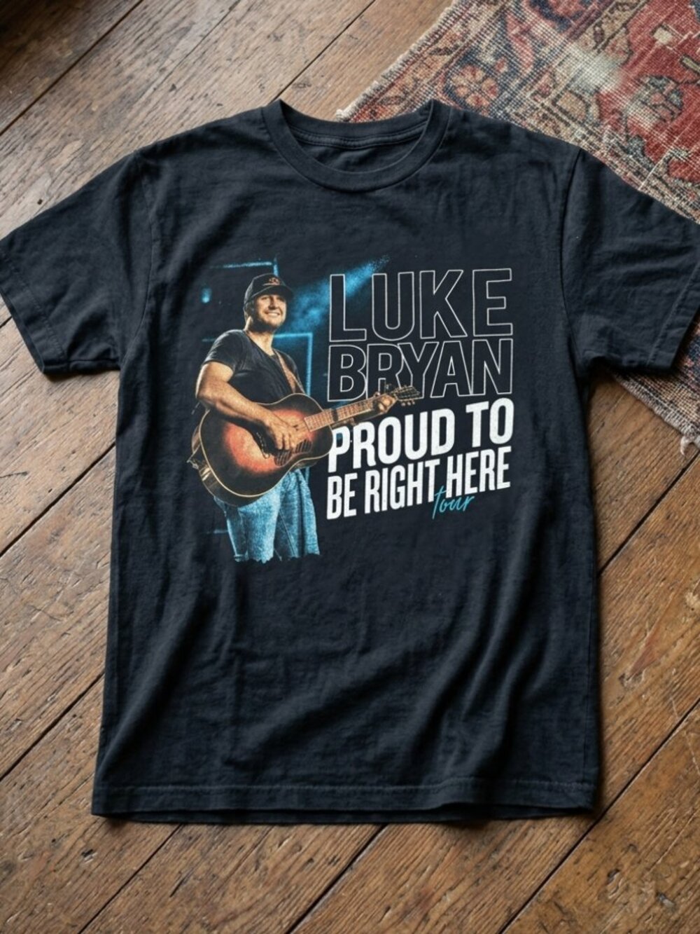 Luke Bryan Proud To Be Right Here Tour Tee Vintage Country Concert Shirt